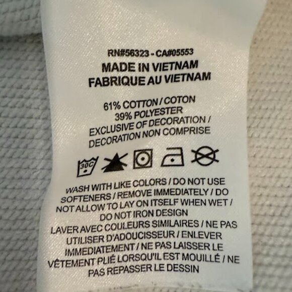 Nike Cream Hoodie with Side Vents, Size Medium - Picture 6 of 6